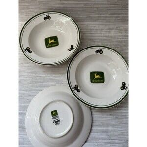 JOHN DEERE ✨ Gibson Plate Set ceramic good condition
